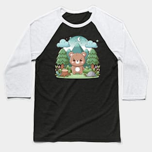 Happy Bear Baseball T-Shirt